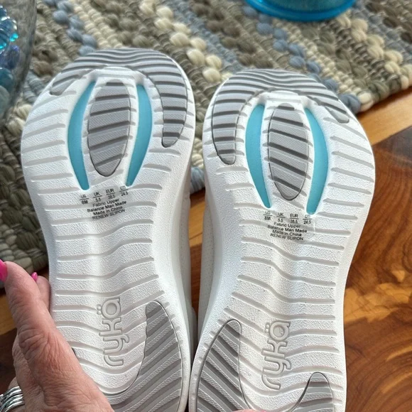 Ryka All-White Comfort Sneakers - Picture 4 of 6